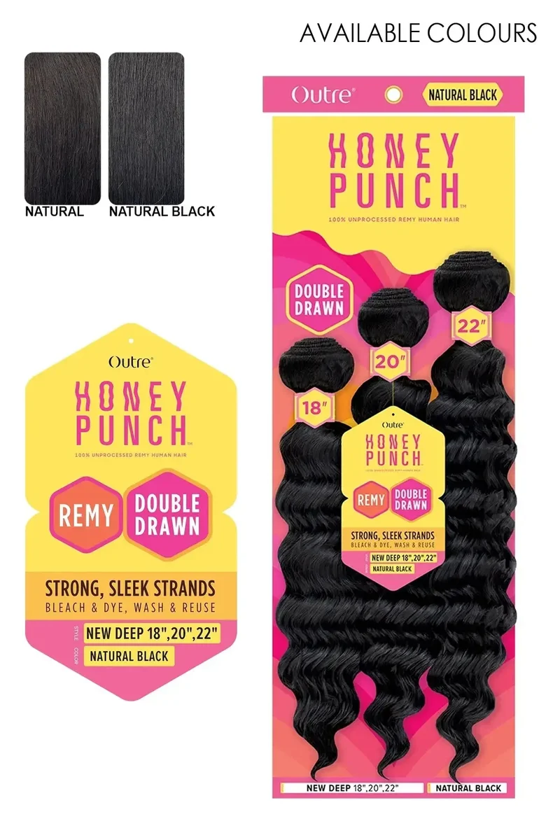 OUTRE HONEY PUNCH HUMAN HAIR WEAVE - NEW DEEP (MULTI)
