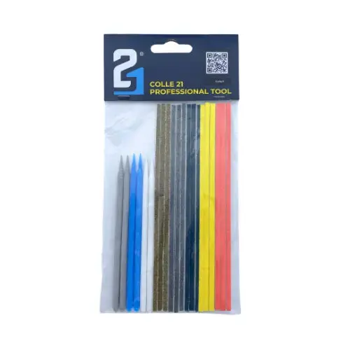 21 Limes Abrasives Superglue Colle21 – Pack de 21 Limes de ponçage avec Granulométries Variées (100 à 240) produits et accessoires professionnelle pour le Bricolage & Modélisme ! ✨🔧