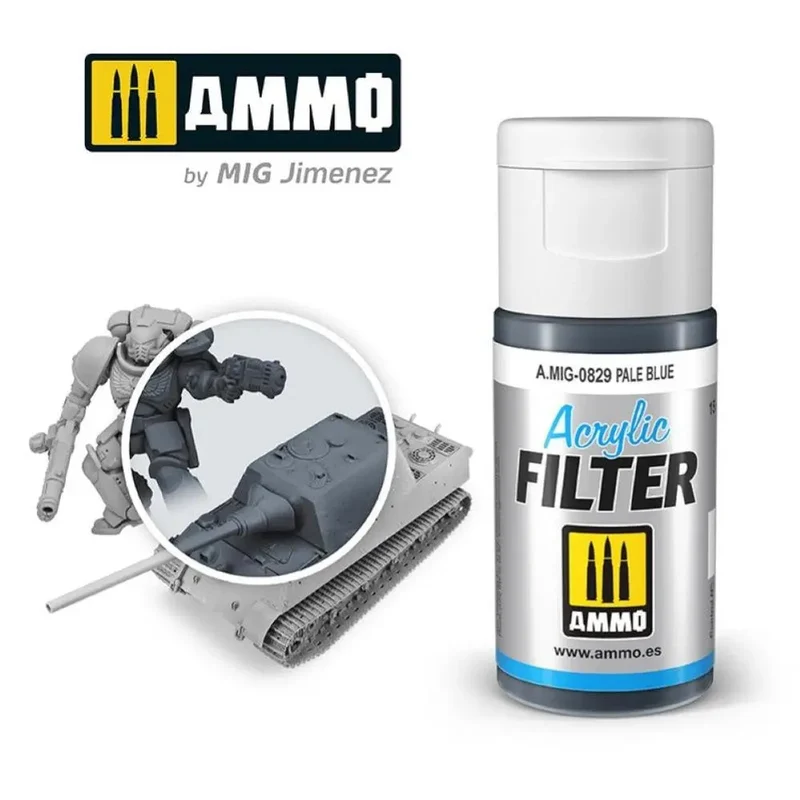 ACRYLIC FILTER Pale blue Amig0829