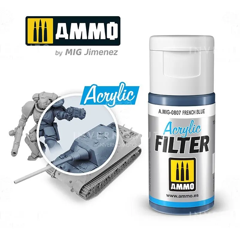 ACRYLIC FILTER French blue Amig0807