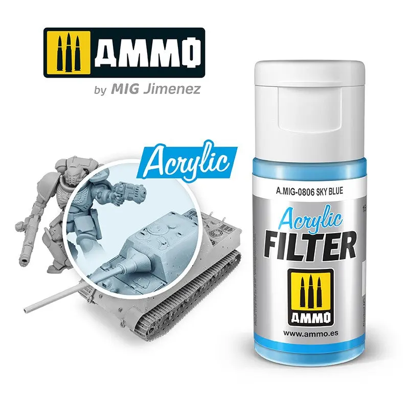 ACRYLIC FILTER Sky blue Amig0806