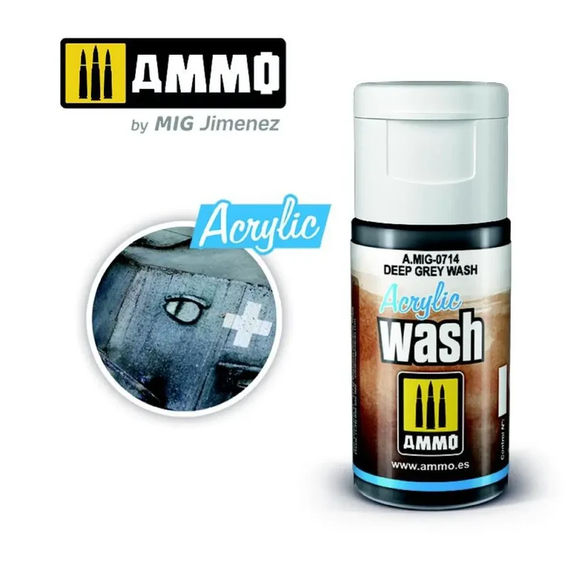 ACRYLIC WASH Deep Grey Wash AMIG0714