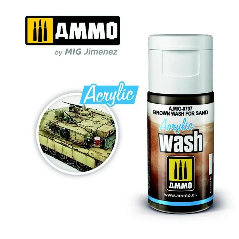 ACRYLIC WASH Brown Wash for Sand AMIG0707