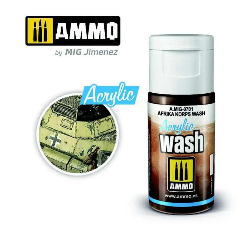ACRYLIC WASH Afrika Korps Wash AMIG0701
