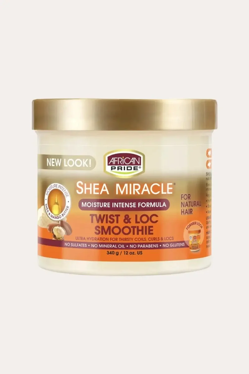 AFRICAN PRIDE SHEA MIRACLE TWIST&LOC SMOOTHIE 12oz - MOISTURIZING CREAM FOR LOCS