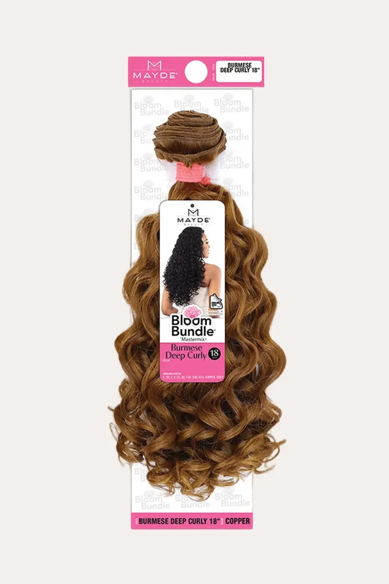 MAYDE BLOOM BURMESE DEEP CURLY BUNDLE 18"