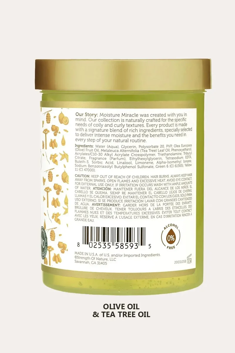 AFRICAN PRIDE MOISTURE MIRACLE MAX HOLD STYLING GEL 18oz - NON FLAKING STYLING GEL