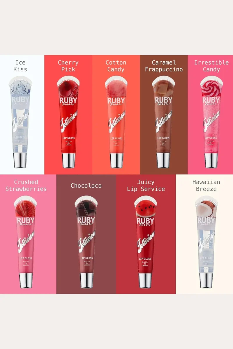 RUBY KISSES JELLICIOUS LIP GLOSS COLLECTION