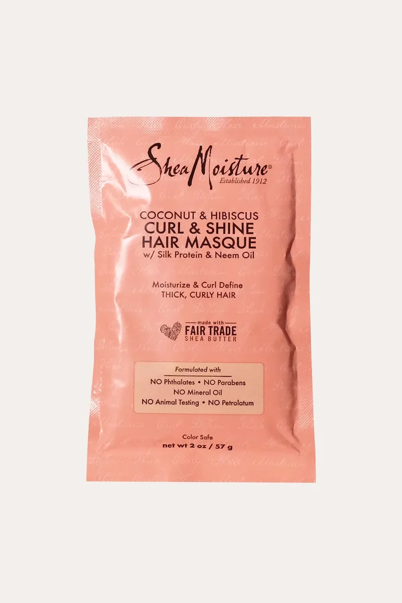 SHEA MOISTURE COCONUT HIBISCUS CURL & SHINE HAIR MASK 2oz