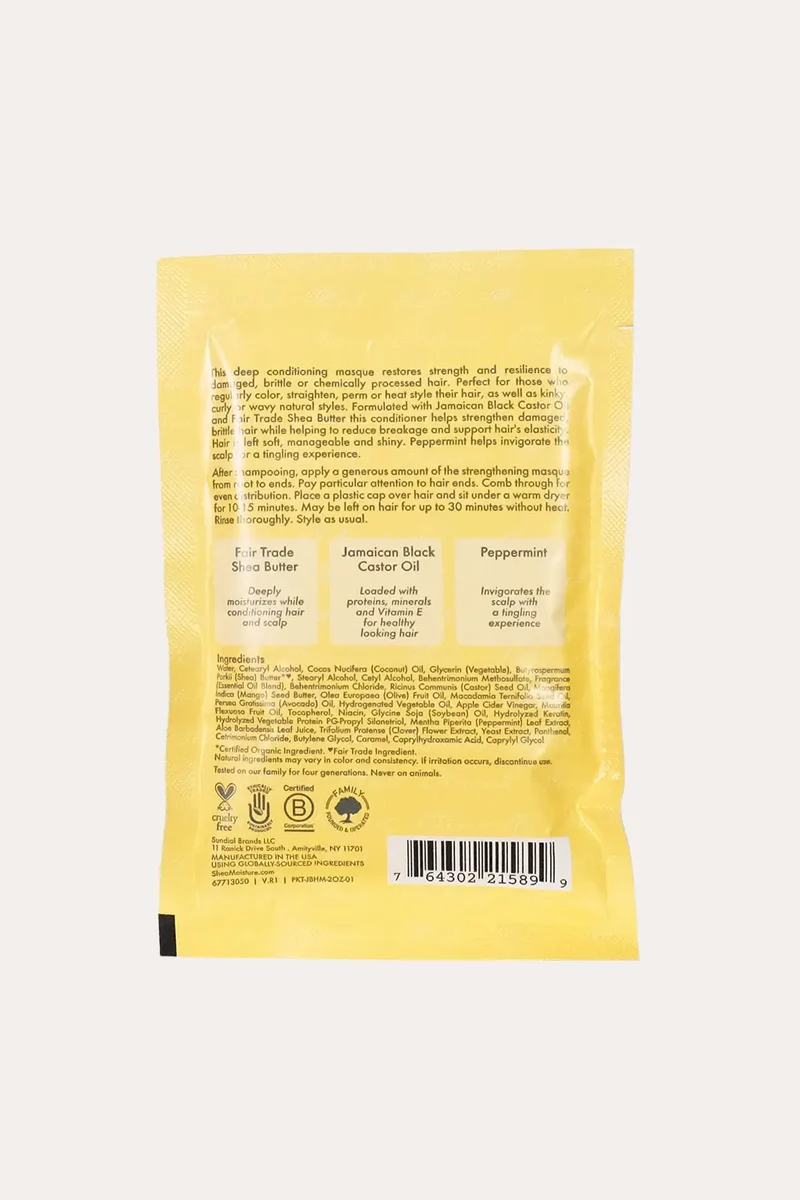 SHEA MOISTURE JAMAICAN BLACK CASTOR OIL STRENGTHEN & RESTORE TREATMENT MASK 2oz