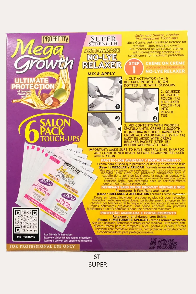 PROFECTIV MEGA GROWTH ANTI DAMAGE NO-LYE SUPER RELAXER