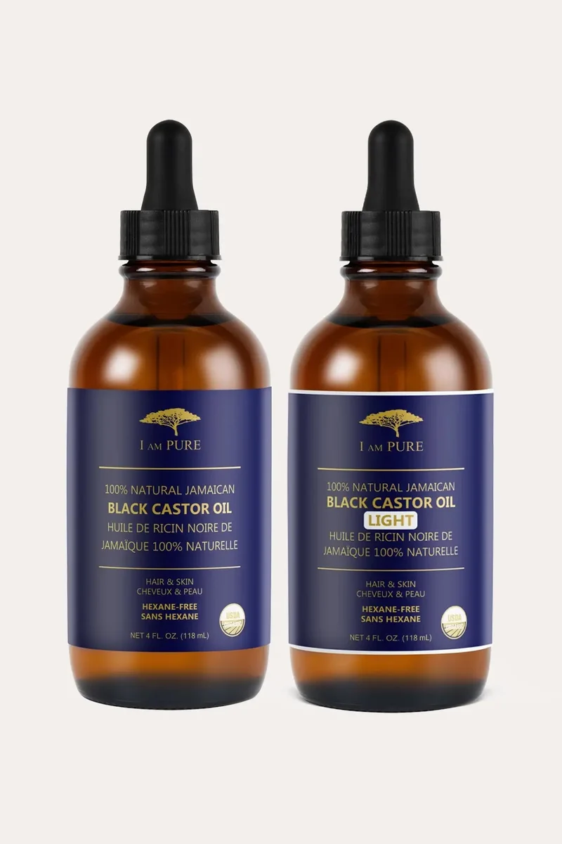 I AM PURE 100% NATURAL JAMAICAN BLACK CASTOR OIL