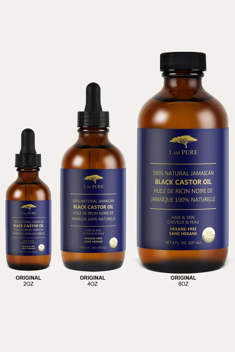 I AM PURE 100% NATURAL JAMAICAN BLACK CASTOR OIL