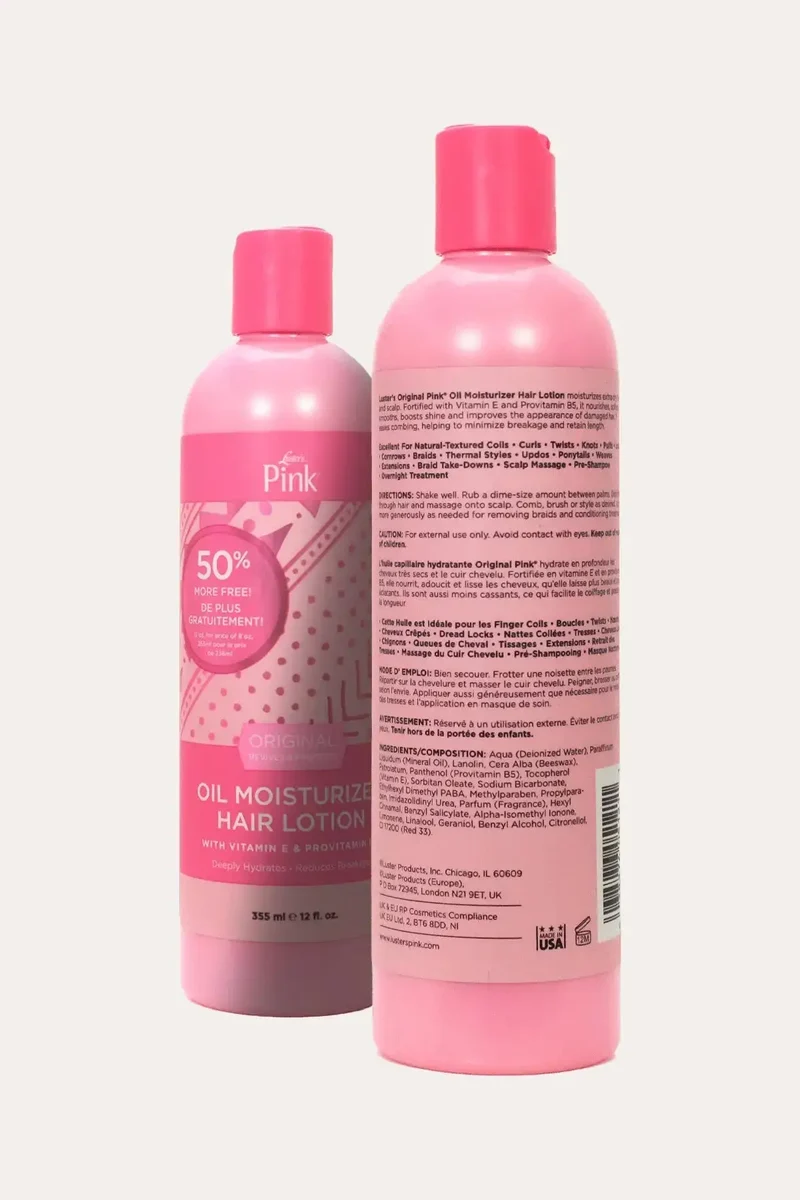 LUSTER'S PINK ORIGINAL OIL MOISTURIZER HAIR LOTION - MOISTURE FOR DRY HAIR