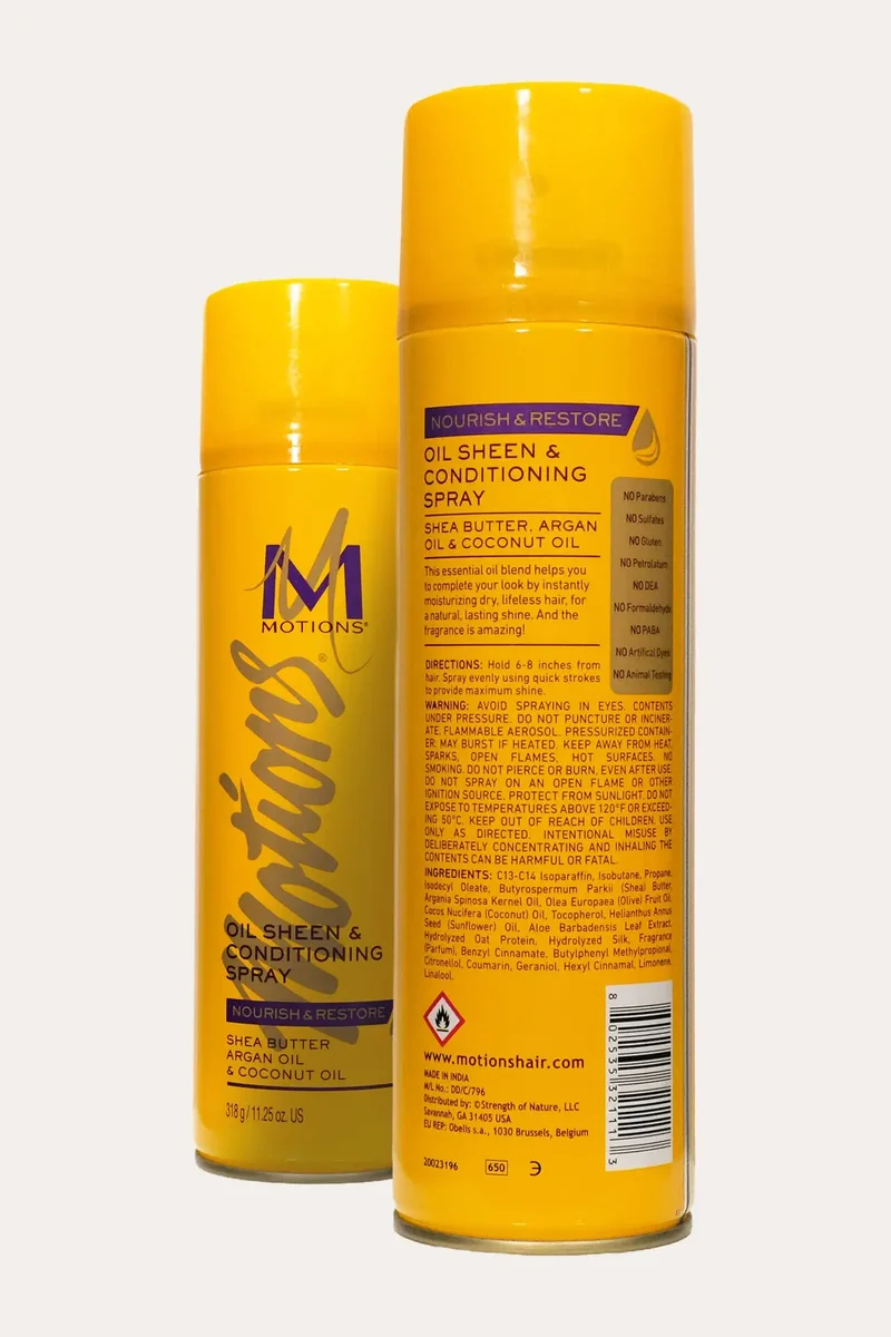 MOTIONS OIL SHEEN & CONDITIONING SPRAY 11.25oz