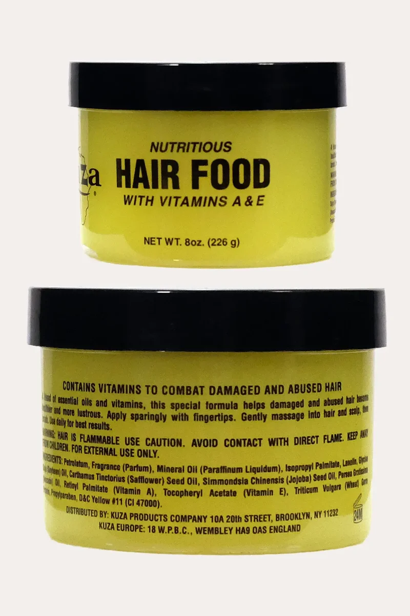 KUZA HAIR FOOD WITH VITAMINS A & E 8oz