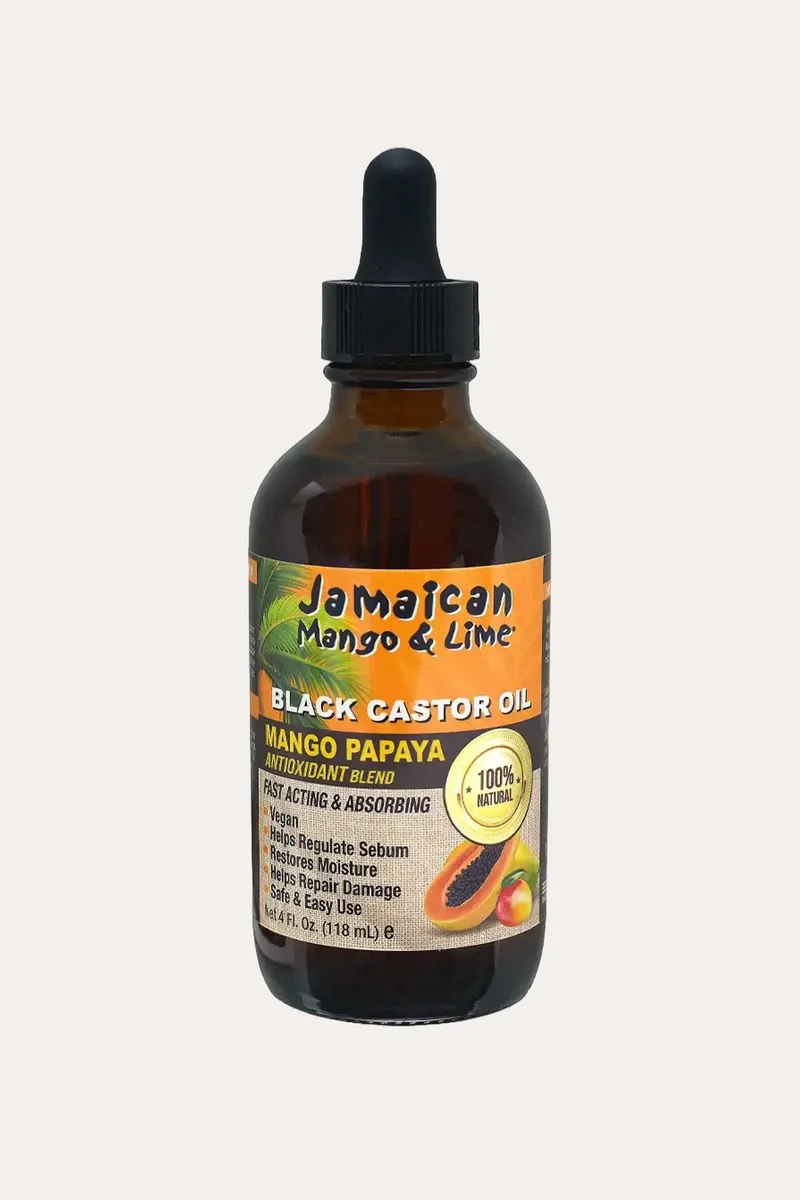 JAMAICAN MANGO & LIME BLACK CASTOR OIL - MANGO PAPAYA | SKIN & HAIR OIL