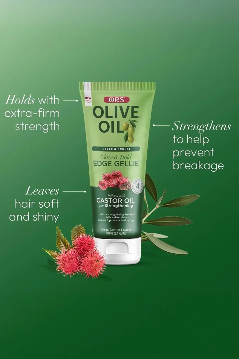 ORS OLIVE OIL GLAZE & HOLD EDGE GELLIE 3.4oz | Edge Control For Sleek Styling
