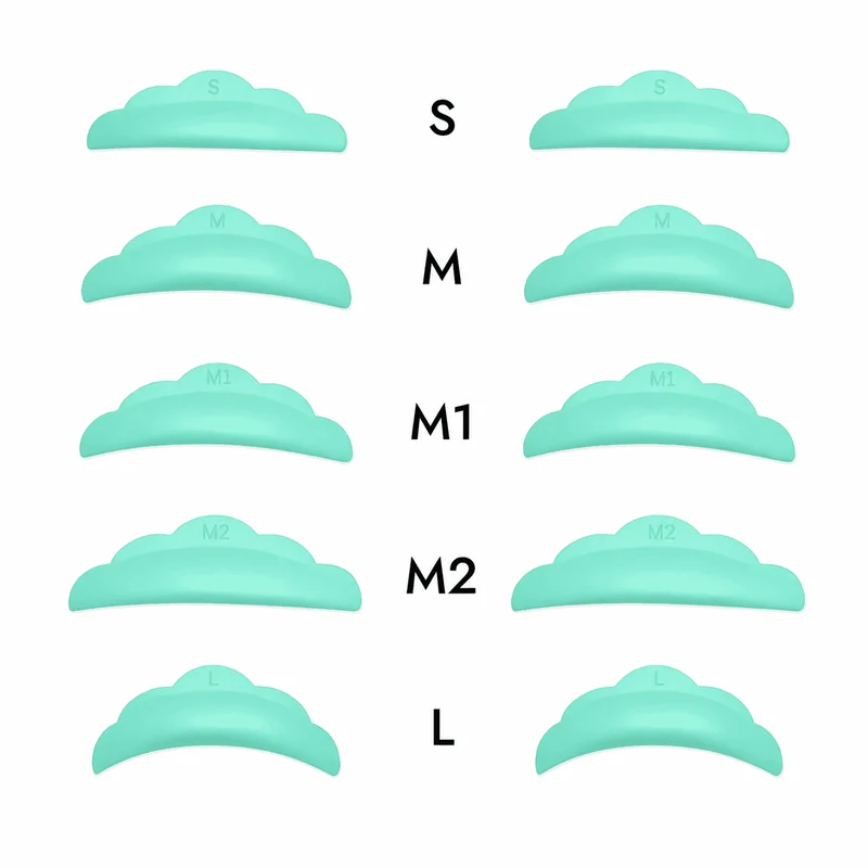 C Curl Soft Silicone Lash Lift Shields (5 Sizes)