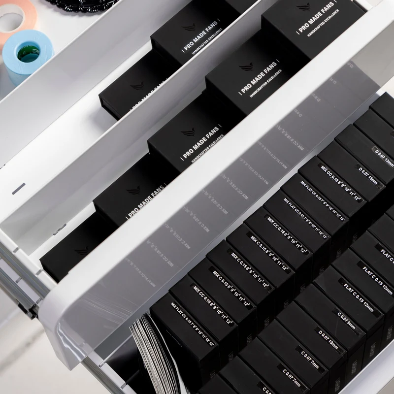 CC Curl Eyelash Extensions - Single Length Trays