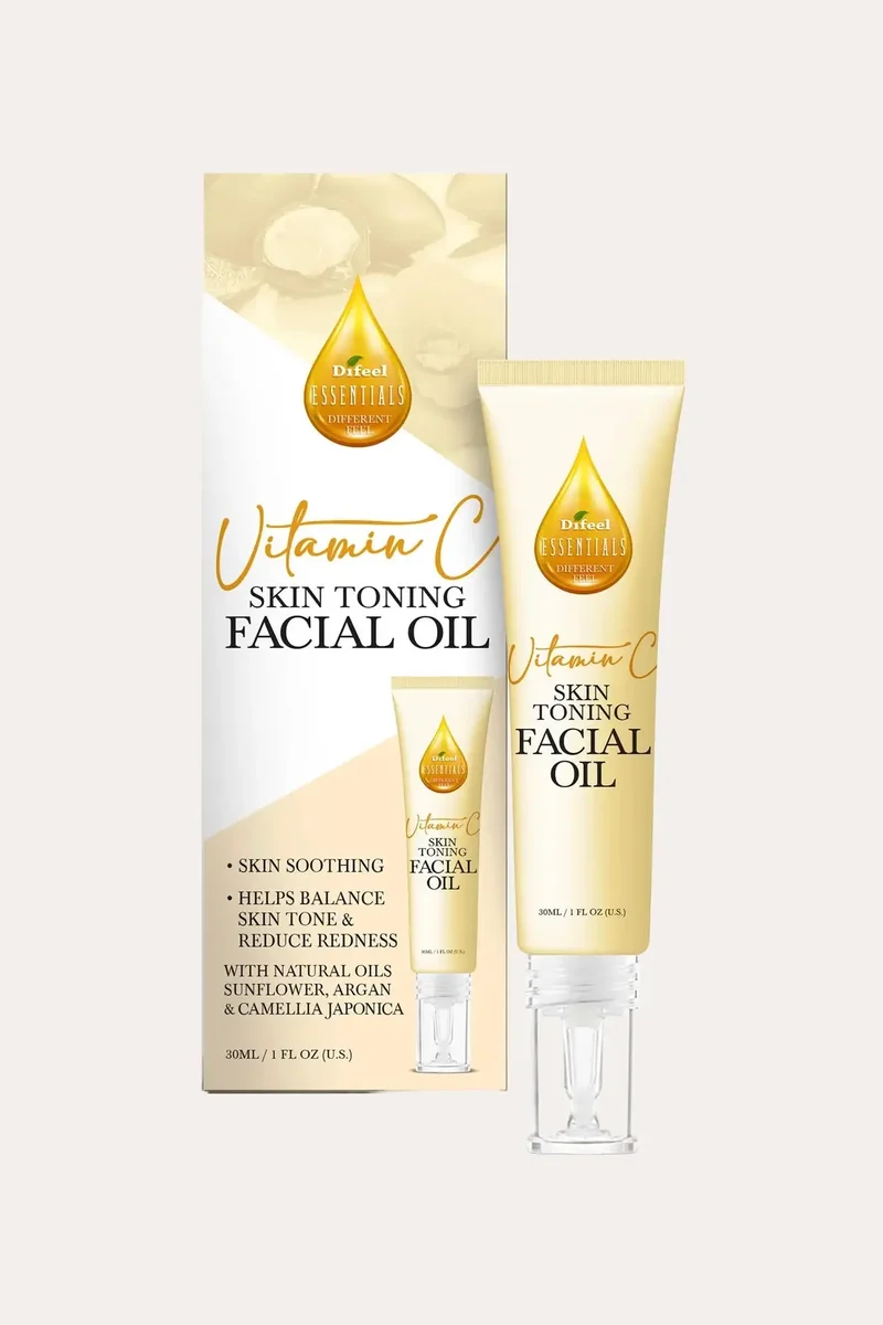 DIFEEL ESSENTIALS SKIN TONING FACIAL OIL WITH VITAMIN C 1oz