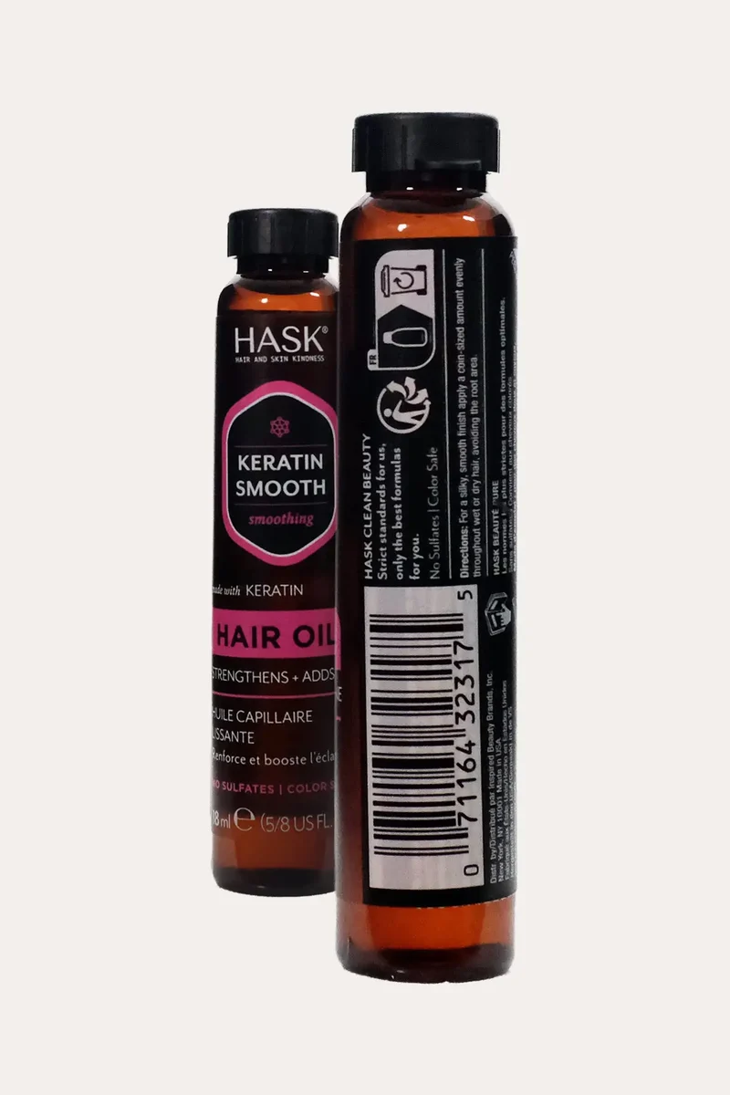 HASK KERATIN SMOOTH HAIR OIL 18ml