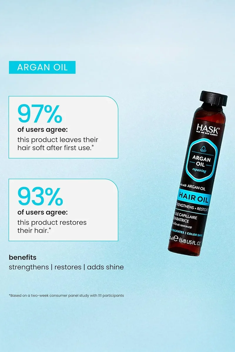 HASK ARGAN OIL SHINE VIAL 18ml