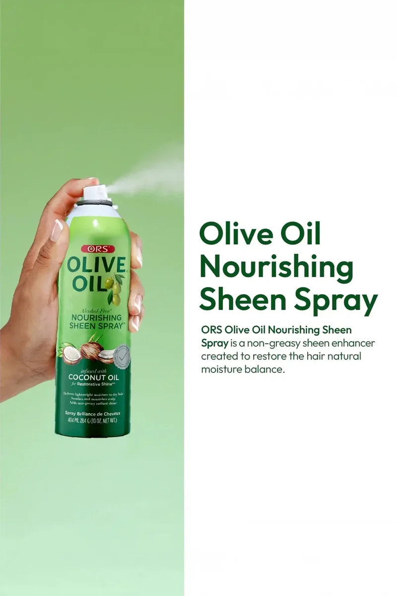 ORS OLIVE OIL NOURISHING SHEEN SPRAY WITH COCONUT OIL 10oz