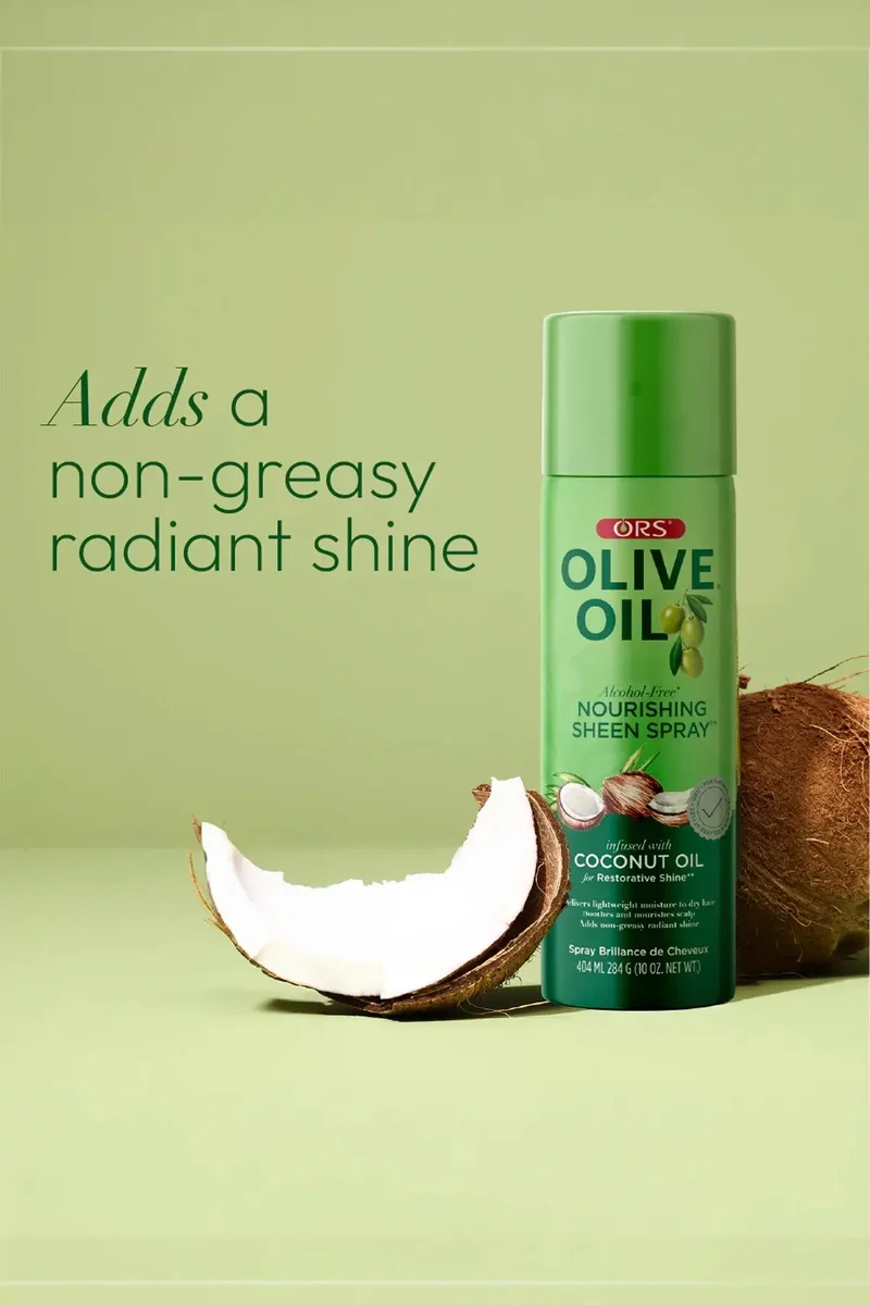 ORS OLIVE OIL NOURISHING SHEEN SPRAY WITH COCONUT OIL 10oz