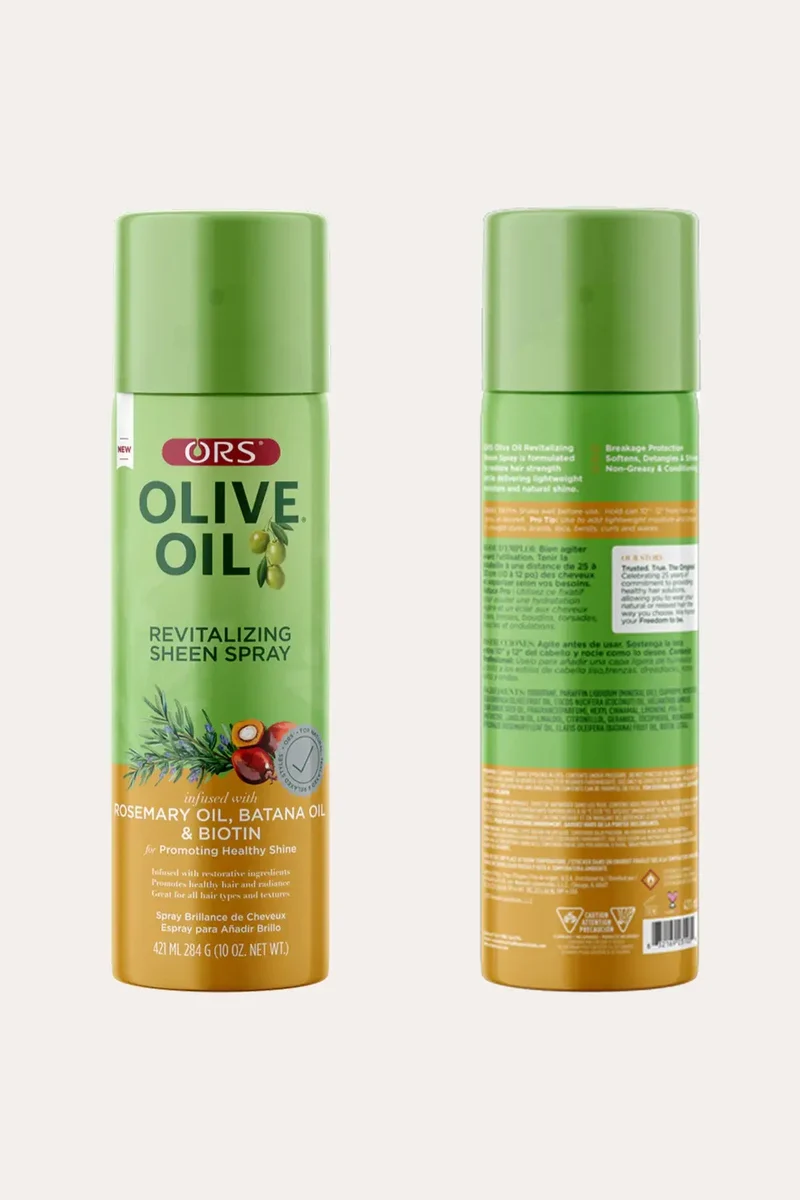 ORS OLIVE OIL REVITALIZING SHEEN SPRAY ROSEMARY BATANA 10oz