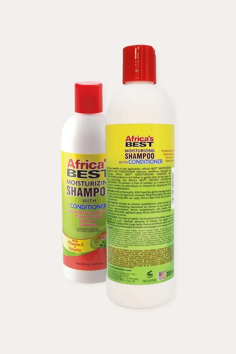 AFRICA'S BEST MOISTURE SHAMPOO WITH CONDITIONER 12oz