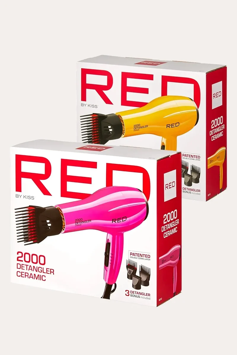 RED BY KISS 2000 CERAMIC DETANGLER DRYER