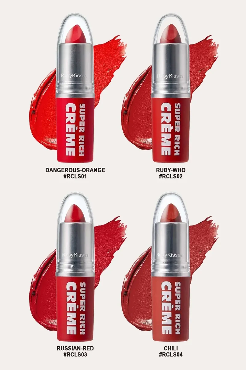 RUBY KISSES SUPER RICH CREME LIPSTICK (24 COLORS)