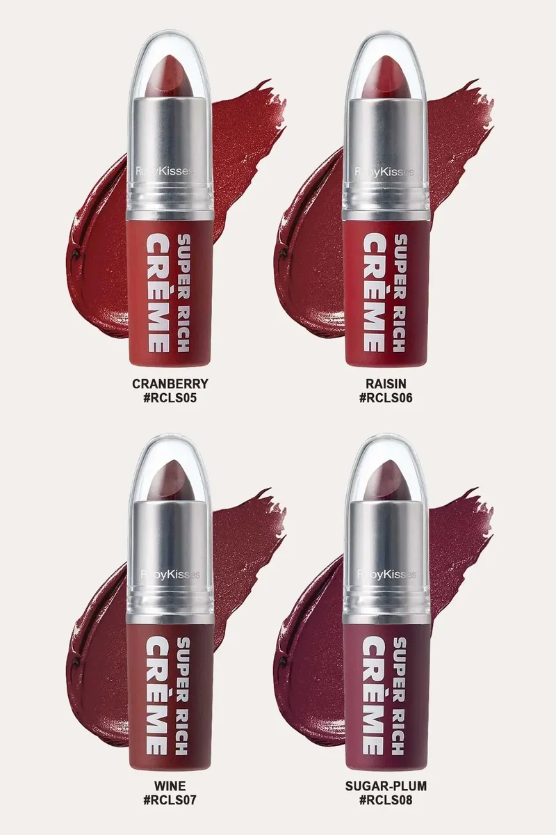 RUBY KISSES SUPER RICH CREME LIPSTICK (24 COLORS)