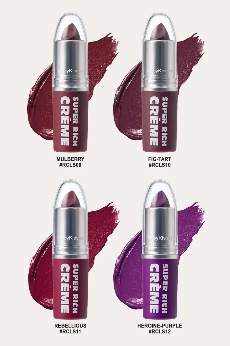 RUBY KISSES SUPER RICH CREME LIPSTICK (24 COLORS)