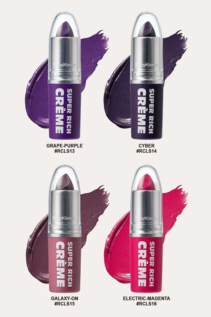 RUBY KISSES SUPER RICH CREME LIPSTICK (24 COLORS)