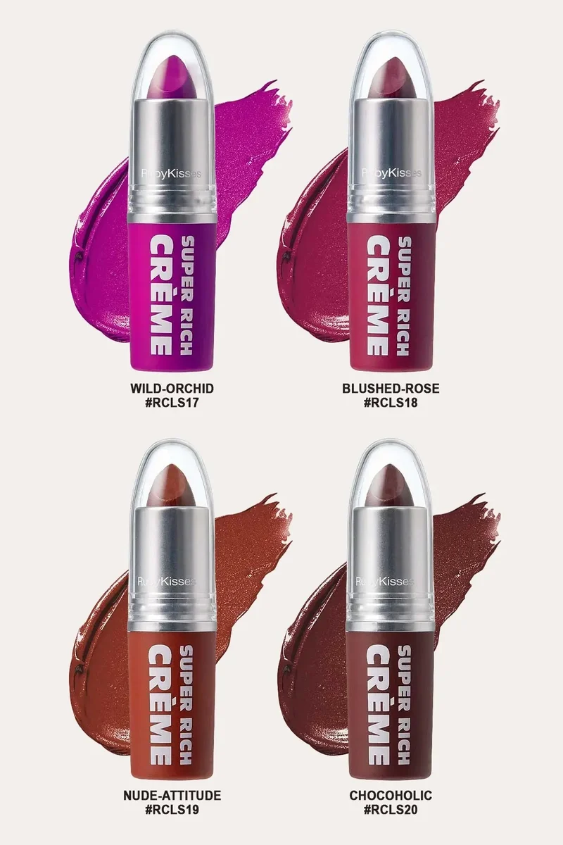 RUBY KISSES SUPER RICH CREME LIPSTICK (24 COLORS)
