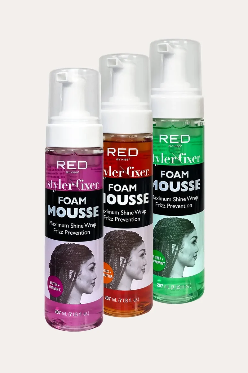 RED BY KISS STYLER FIXER FOAM MOUSSE 7oz