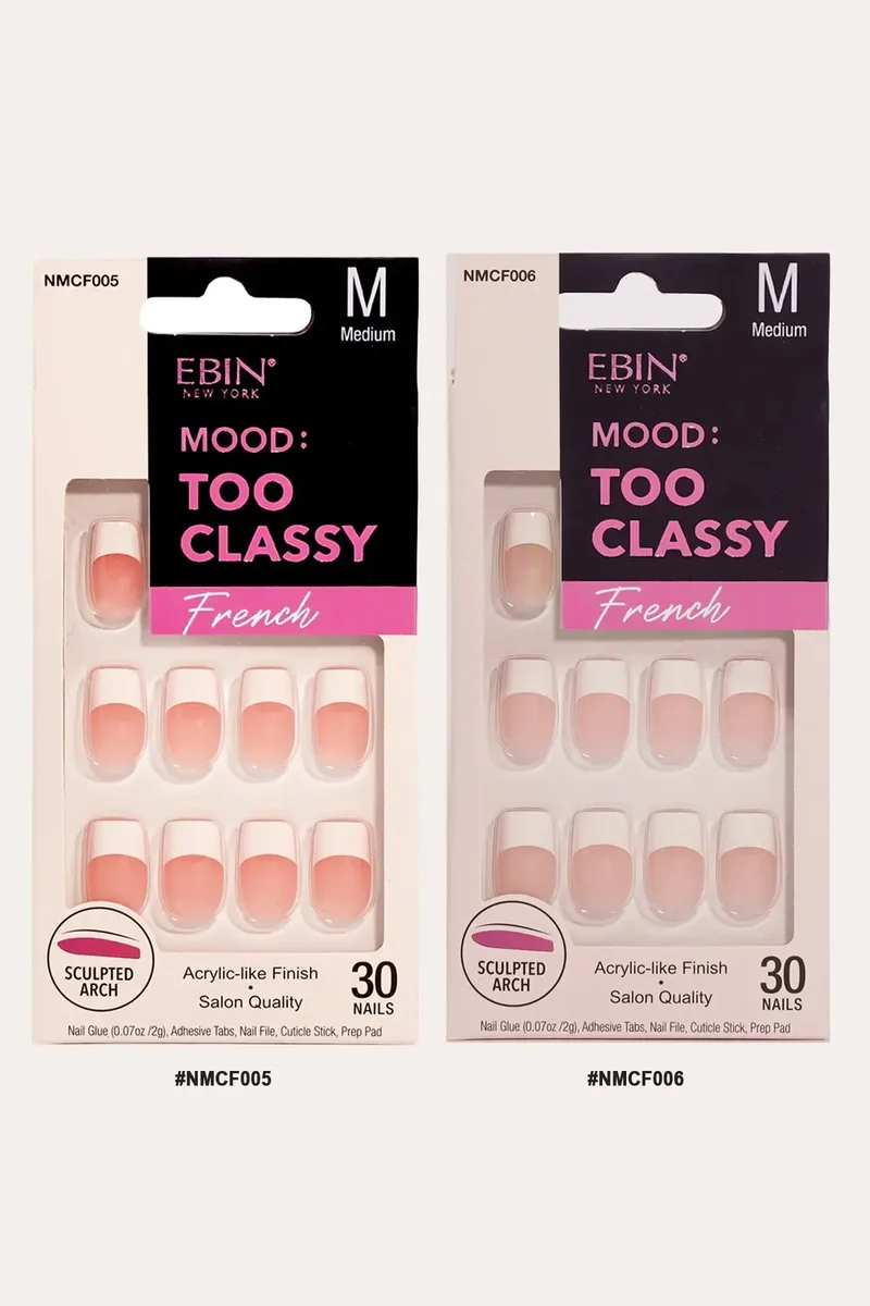 EBIN NEW YORK MOOD - TOO CLASSY FRENCH | NAIL TIPS