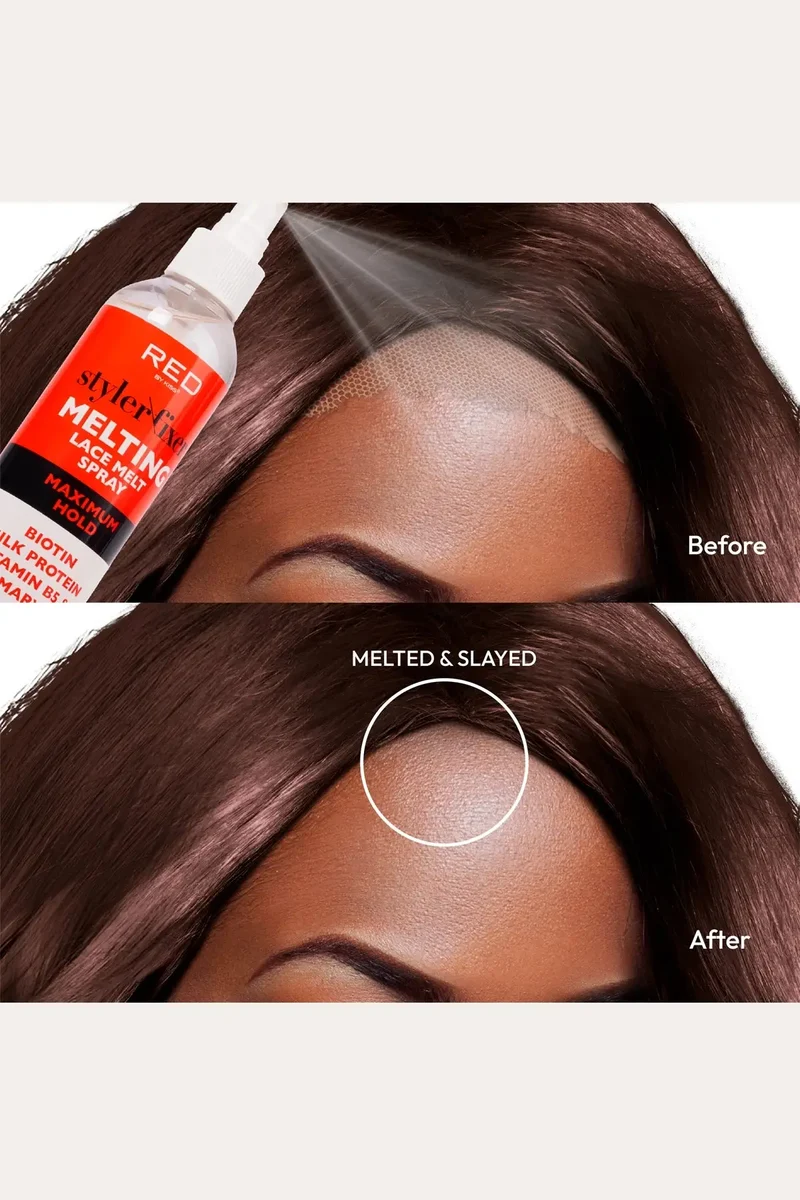 RED BY KISS STYLER FIXER MELTING LACE MELT SPRAY -3 HOLD LEVELS