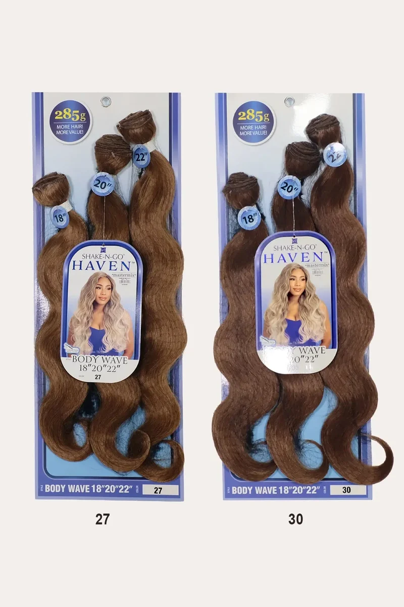 SHAKE N GO ORGANIQUE HAIR WEAVE BUNDLE HAVEN - BODY WAVE 3PCS 18"20"22