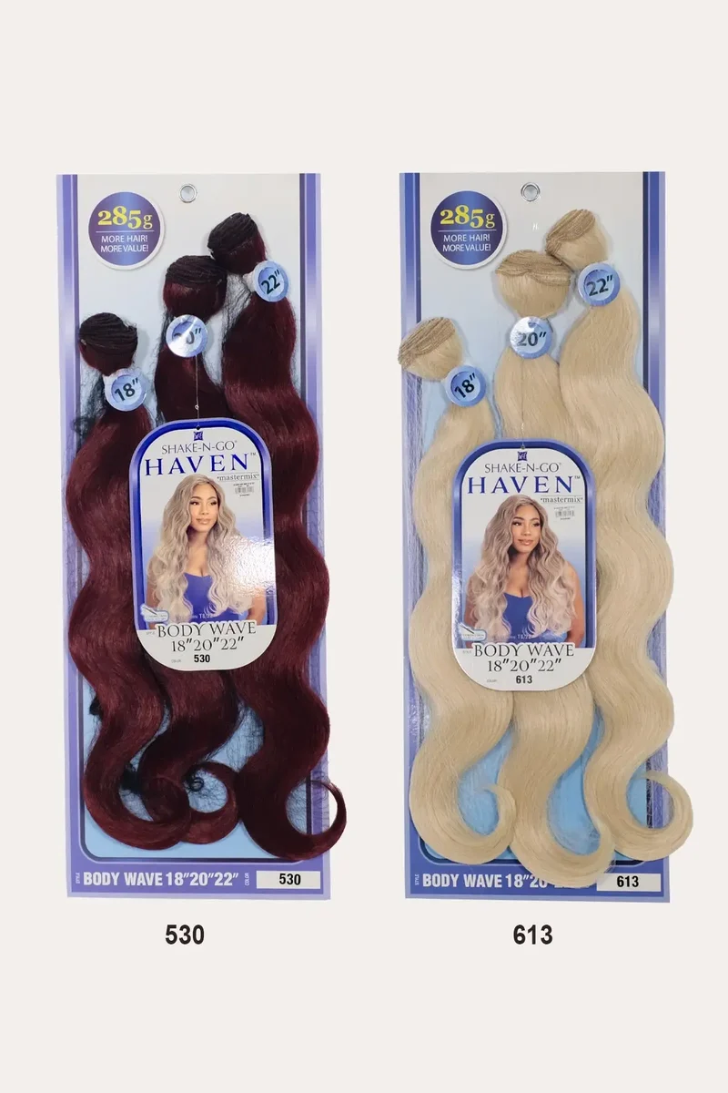 SHAKE N GO ORGANIQUE HAIR WEAVE BUNDLE HAVEN - BODY WAVE 3PCS 18"20"22