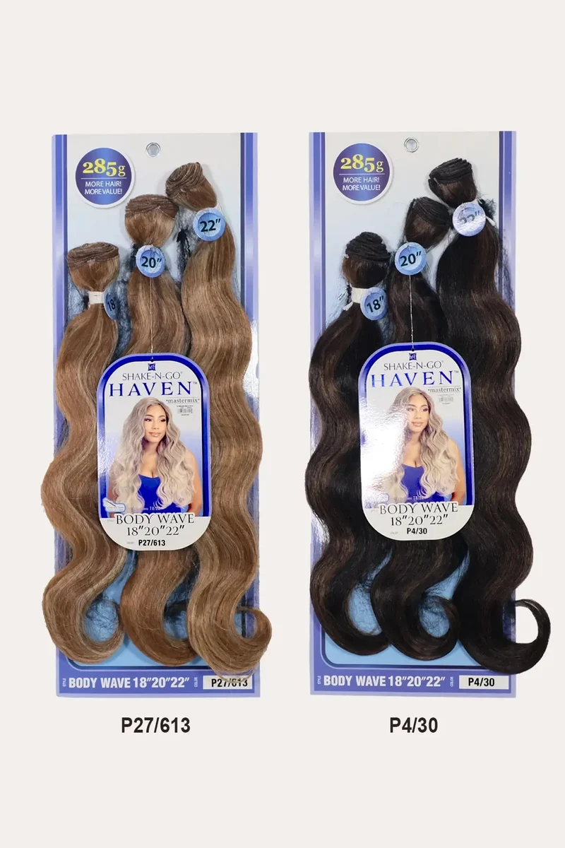 SHAKE N GO ORGANIQUE HAIR WEAVE BUNDLE HAVEN - BODY WAVE 3PCS 18"20"22
