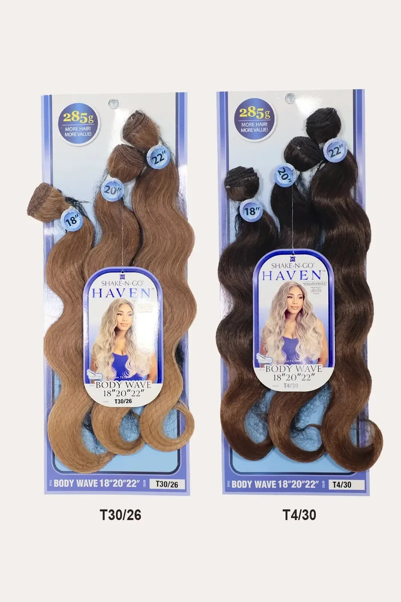 SHAKE N GO ORGANIQUE HAIR WEAVE BUNDLE HAVEN - BODY WAVE 3PCS 18"20"22