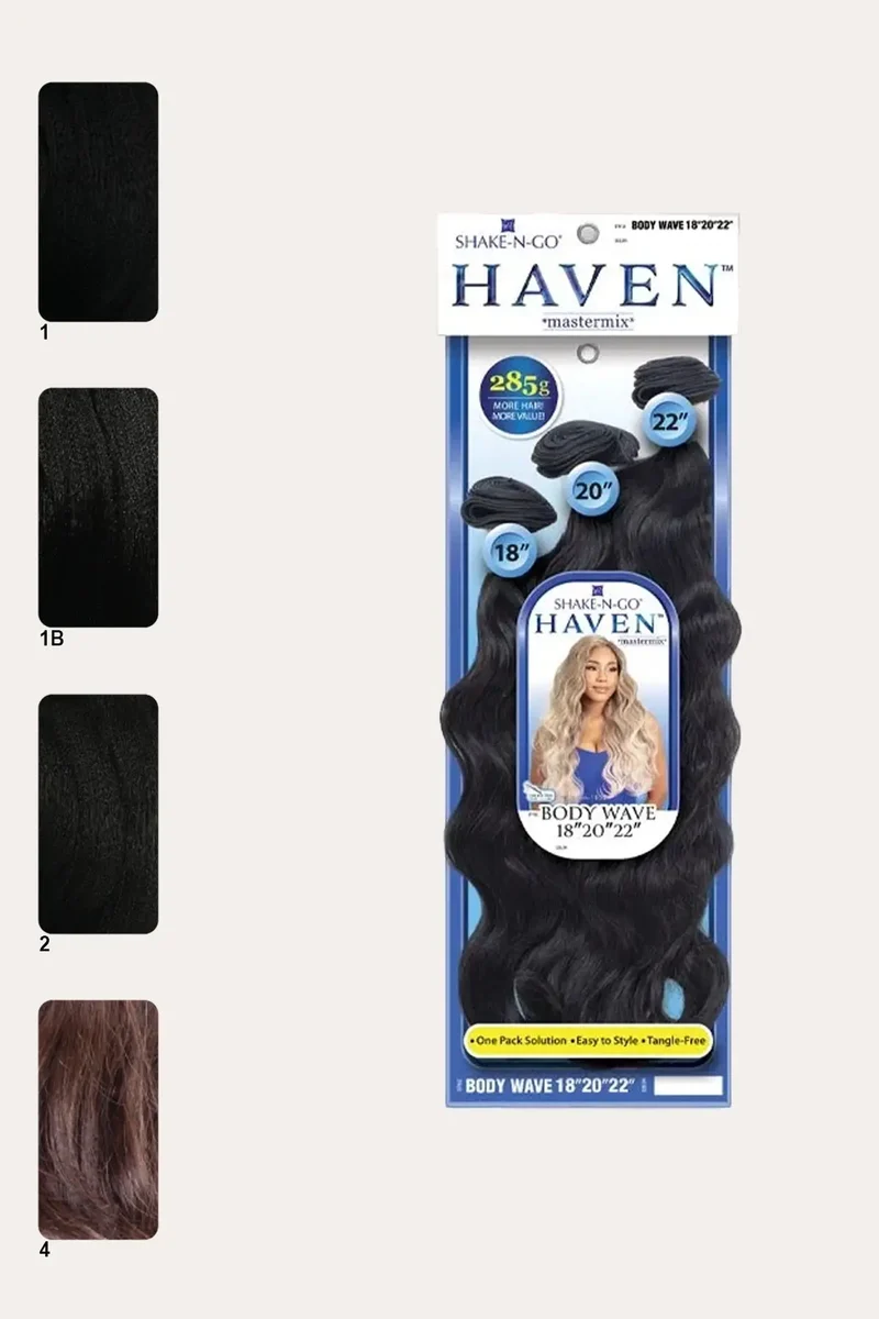 SHAKE N GO ORGANIQUE HAIR WEAVE BUNDLE HAVEN - BODY WAVE 3PCS 18"20"22