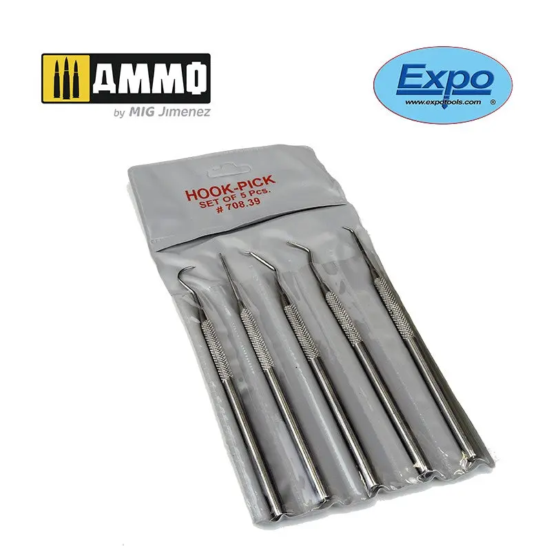 5 pcs Stainless Hook & Pick Set