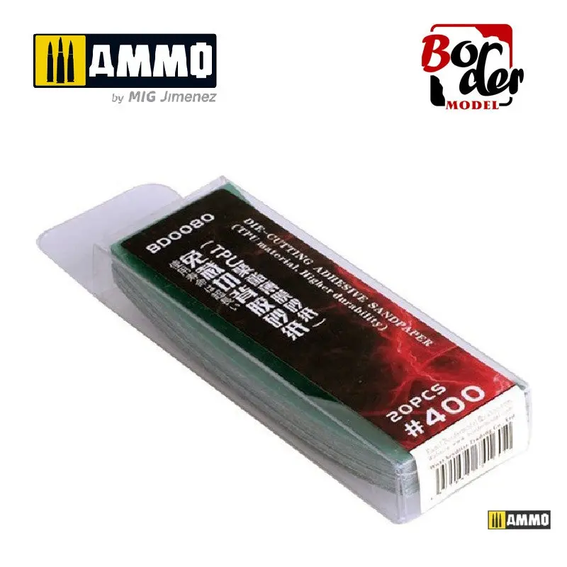 Die-Cutting Adhesive Sandpaper (TPU Material) 20pc
