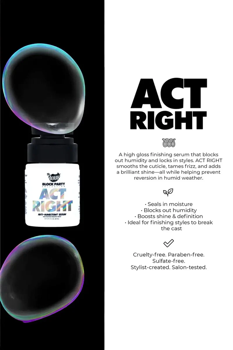 THE DOUX ACT RIGHT ANTI-HUMECTANT HAIR SERUM 2oz