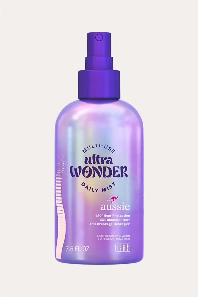 AUSSIE ULTRA WONDER DAILY MIST LIGHTWEIGHT MULTI-USE DETANGLER - PROTECT HAIR FROM HEAT STYLING