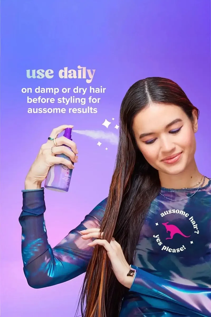 AUSSIE ULTRA WONDER DAILY MIST LIGHTWEIGHT MULTI-USE DETANGLER - PROTECT HAIR FROM HEAT STYLING